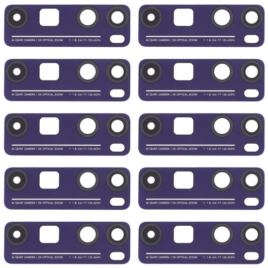 For Huawei Nova 7 Pro 5G  10pcs Back Camera Lens (Purple) - Camera Series by buy2fix | Online Shopping UK | buy2fix