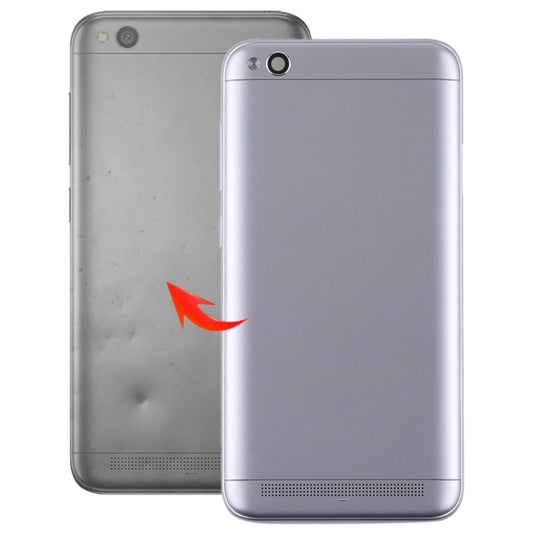 Back Cover with Camera Lens & Side Keys for Xiaomi Redmi 5(Grey) - Back Cover by buy2fix | Online Shopping UK | buy2fix