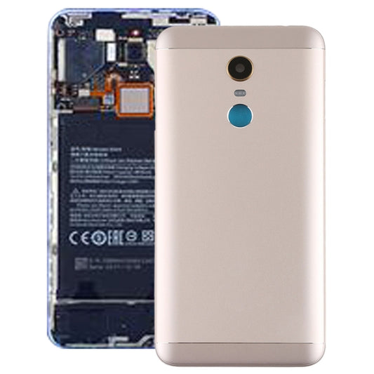 Back Cover with Camera Lens & Side Keys for Xiaomi Redmi 5 Plus(Gold) - Back Cover by buy2fix | Online Shopping UK | buy2fix