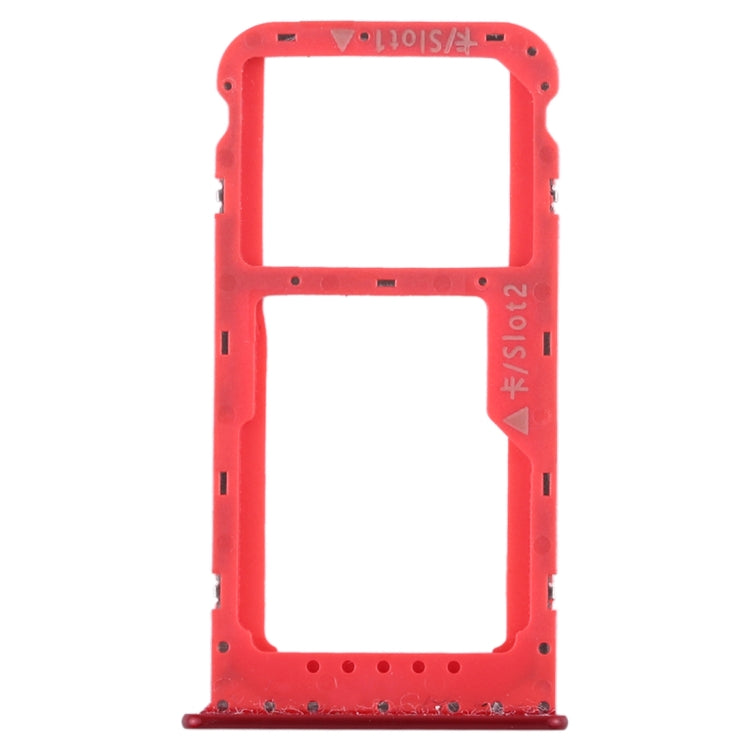 SIM Card Tray + SIM Card Tray / Micro SD Card Tray for Huawei Honor V9 Play (Red) by buy2fix