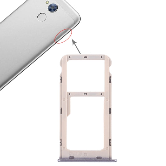 SIM Card Tray + SIM Card Tray / Micro SD Card Tray for Huawei Honor 6A (Grey) - Card Tray by buy2fix | Online Shopping UK | buy2fix