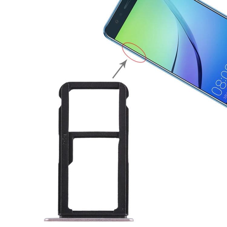 SIM Card Tray + SIM Card Tray / Micro SD Card Tray for Huawei Nova Lite (Pink) by buy2fix