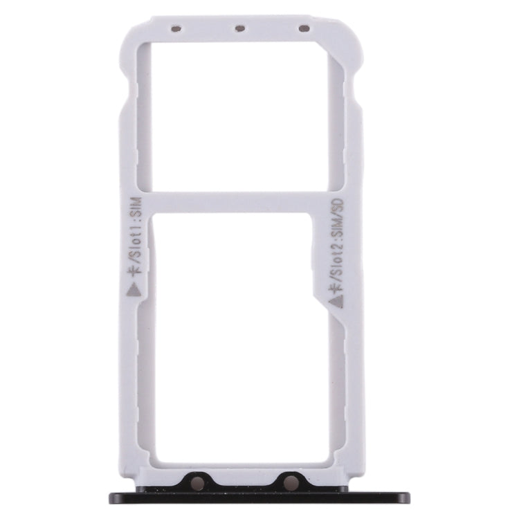 SIM Card Tray + SIM Card Tray / Micro SD Card Tray for Huawei Honor V9 (Black) by buy2fix