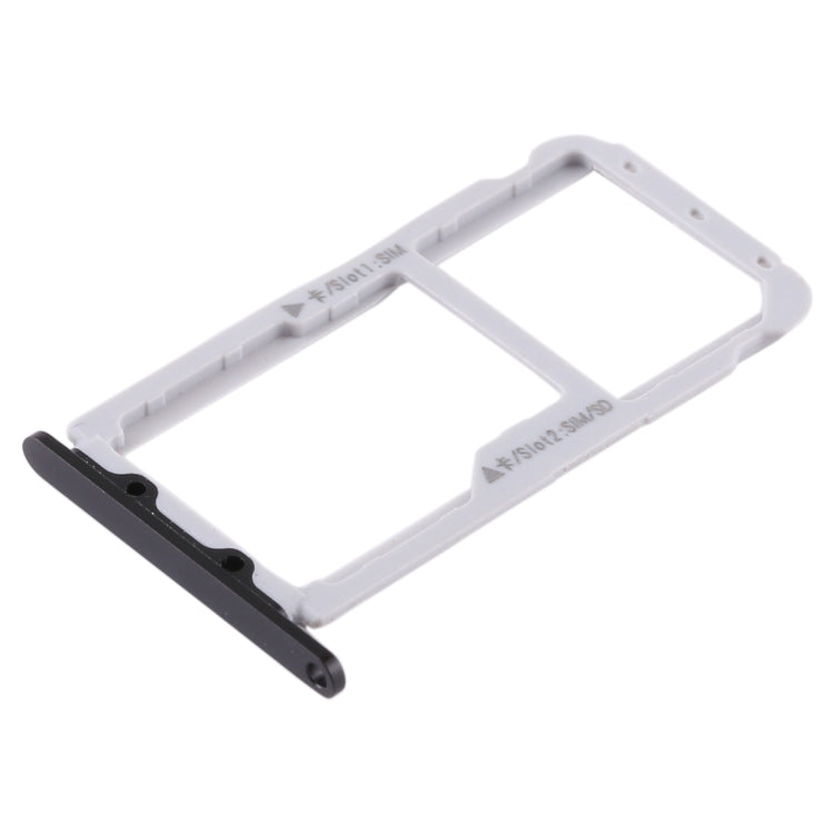 SIM Card Tray + SIM Card Tray / Micro SD Card Tray for Huawei Honor V9 (Black) by buy2fix
