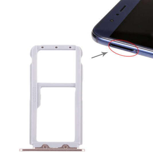 SIM Card Tray + SIM Card Tray / Micro SD Card Tray for Huawei Honor V9 (Gold) - Card Tray by buy2fix | Online Shopping UK | buy2fix