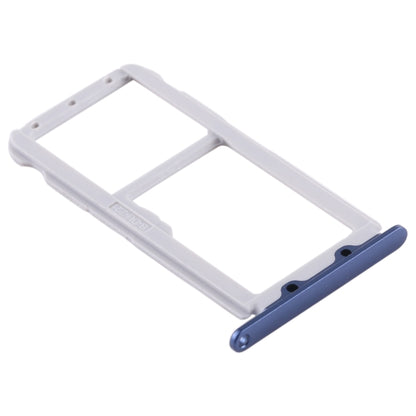 SIM Card Tray + SIM Card Tray / Micro SD Card Tray for Huawei Honor V9 (Blue) - Card Socket by buy2fix | Online Shopping UK | buy2fix