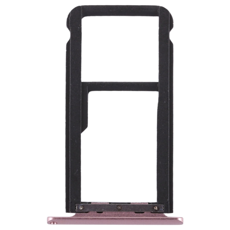 SIM Card Tray + SIM Card Tray / Micro SD Card Tray for Huawei Enjoy 6s (Pink) - Card Socket by buy2fix | Online Shopping UK | buy2fix
