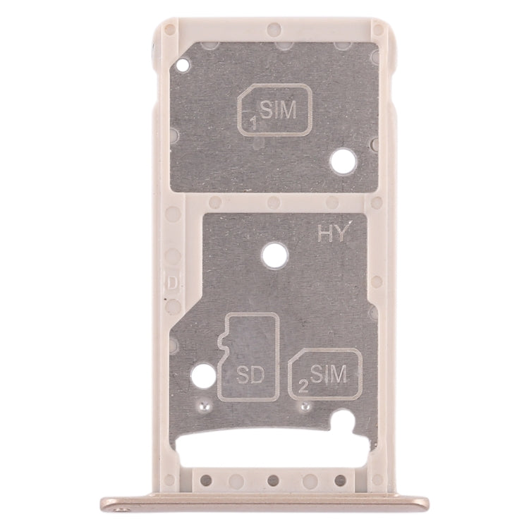 2 SIM Card Tray / Micro SD Card Tray for Huawei Enjoy 6 / AL10(Gold) by buy2fix