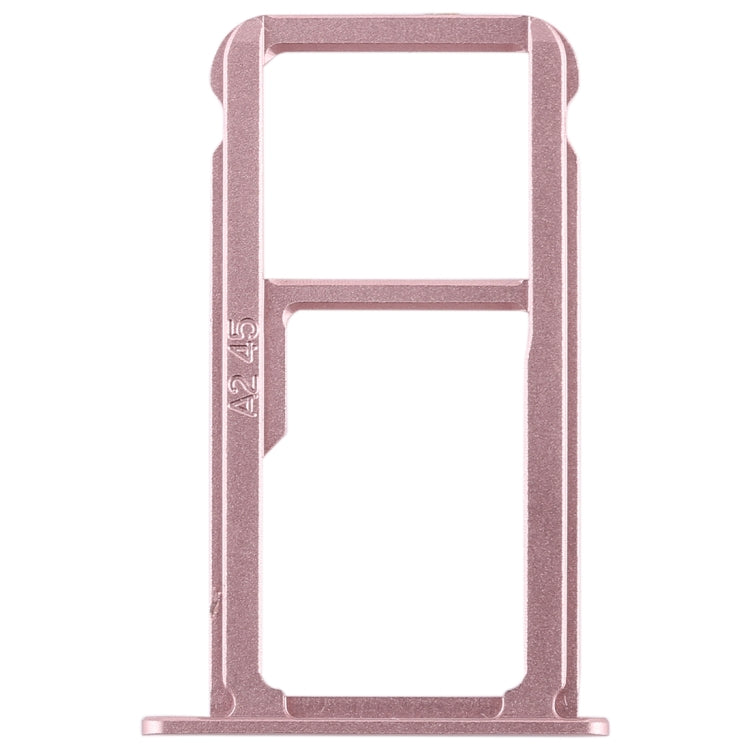 SIM Card Tray + SIM Card Tray / Micro SD Card for Huawei G9 Plus (Pink) by buy2fix