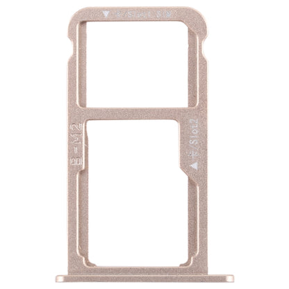 SIM Card Tray + SIM Card Tray / Micro SD Card for Huawei G9 Plus (Gold) - Card Socket by buy2fix | Online Shopping UK | buy2fix