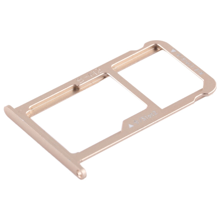 SIM Card Tray + SIM Card Tray / Micro SD Card for Huawei G9 Plus (Gold) - Card Socket by buy2fix | Online Shopping UK | buy2fix