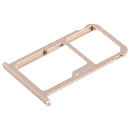 SIM Card Tray + SIM Card Tray / Micro SD Card for Huawei G9 Plus (Gold) - Card Socket by buy2fix | Online Shopping UK | buy2fix