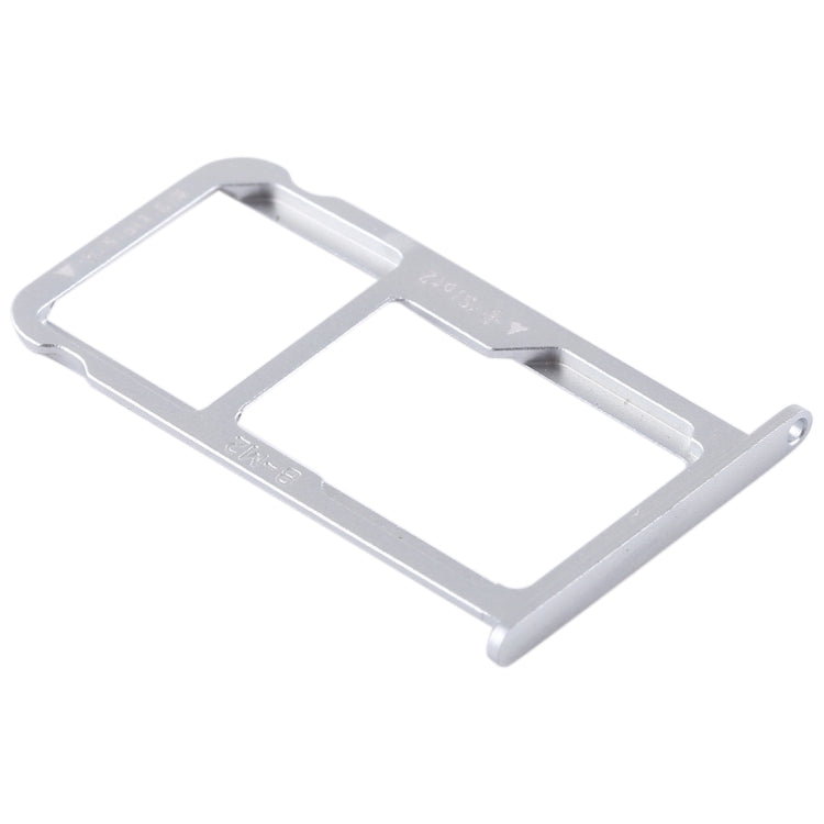 SIM Card Tray + SIM Card Tray / Micro SD Card for Huawei G9 Plus (Silver) by buy2fix