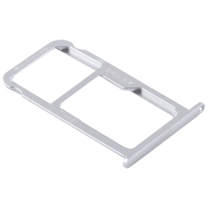 SIM Card Tray + SIM Card Tray / Micro SD Card for Huawei G9 Plus (Silver) by buy2fix