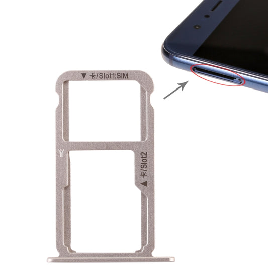 SIM Card Tray + SIM Card Tray / Micro SD Card for Huawei Honor 8 (Gold) - Card Tray by buy2fix | Online Shopping UK | buy2fix