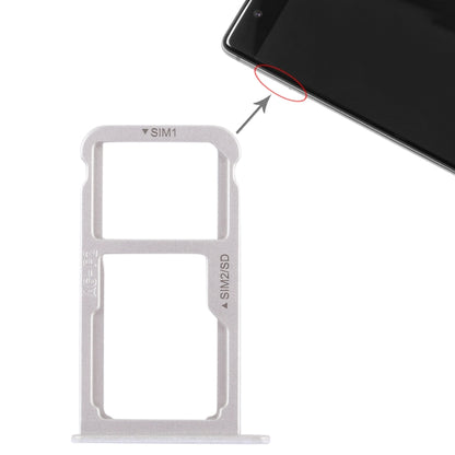 SIM Card Tray + SIM Card Tray / Micro SD Card for Huawei P9 Plus(White) by buy2fix