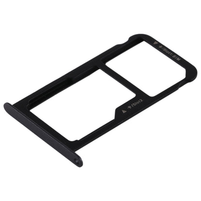 SIM Card Tray + SIM Card Tray / Micro SD Card for Huawei P9 Lite(Black) - Card Socket by buy2fix | Online Shopping UK | buy2fix