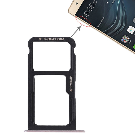 SIM Card Tray + SIM Card Tray / Micro SD Card for Huawei P9 Lite(Pink) - Card Socket by buy2fix | Online Shopping UK | buy2fix