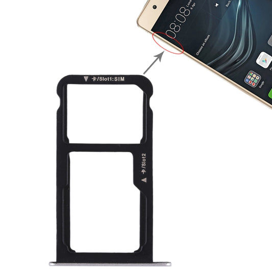 SIM Card Tray + SIM Card Tray / Micro SD Card for Huawei P9 Lite(Silver) - Card Socket by buy2fix | Online Shopping UK | buy2fix
