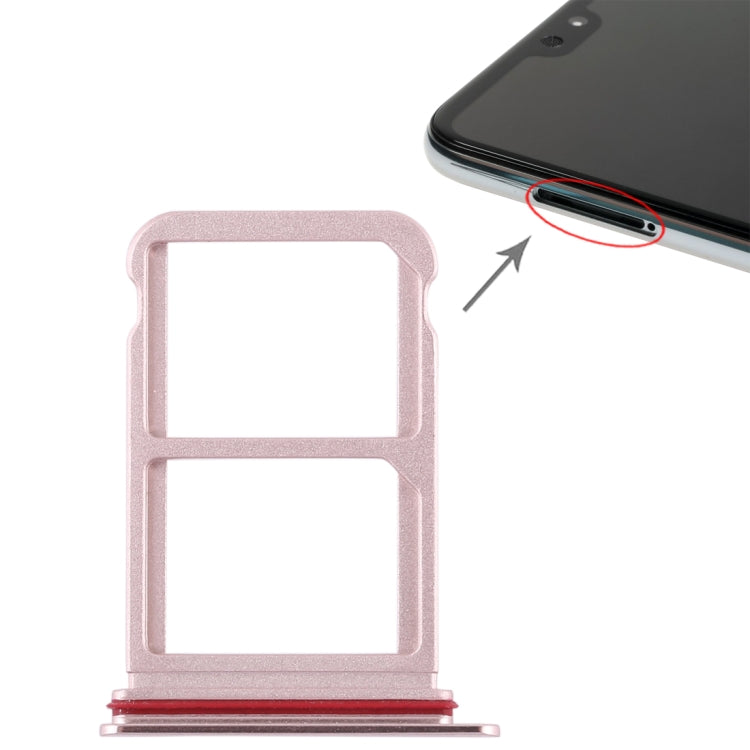 SIM Card Tray + SIM Card Tray for Huawei P20 Pro (Pink) by buy2fix