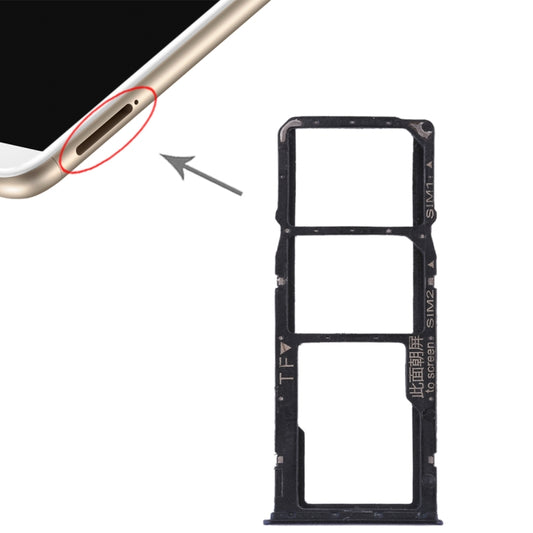 2 SIM Card Tray + Micro SD Card Tray for Huawei Enjoy 8 Plus(Blue) - Card Socket by buy2fix | Online Shopping UK | buy2fix