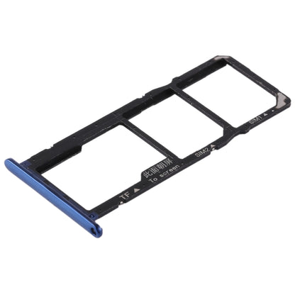 SIM Card Tray + SIM Card Tray + Micro SD Card for Huawei Honor 7A (Blue) - Card Tray by buy2fix | Online Shopping UK | buy2fix