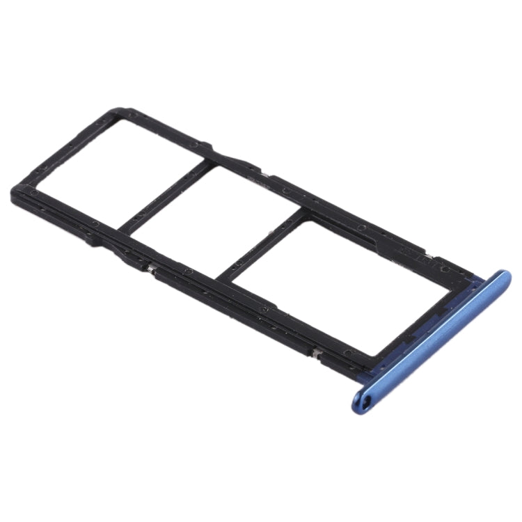 SIM Card Tray + SIM Card Tray + Micro SD Card for Huawei Honor 7A (Blue) - Card Tray by buy2fix | Online Shopping UK | buy2fix