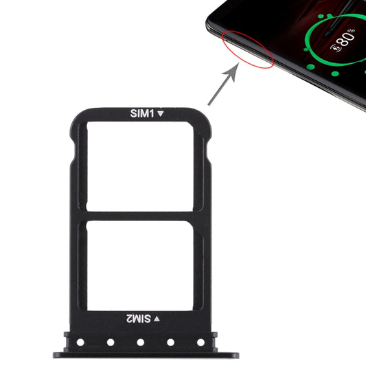 SIM Card Tray + SIM Card Tray for Huawei Mate RS Porsche Design (Black) - Card Socket by buy2fix | Online Shopping UK | buy2fix