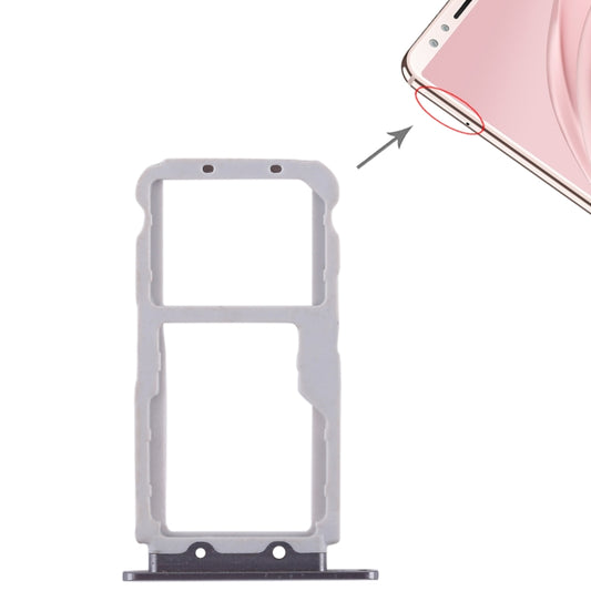 2 SIM Card Tray / Micro SD Card Tray for Huawei Nova 2s(Grey) - Card Socket by buy2fix | Online Shopping UK | buy2fix