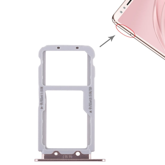 2 SIM Card Tray / Micro SD Card Tray for Huawei Nova 2s(Gold) - Card Socket by buy2fix | Online Shopping UK | buy2fix