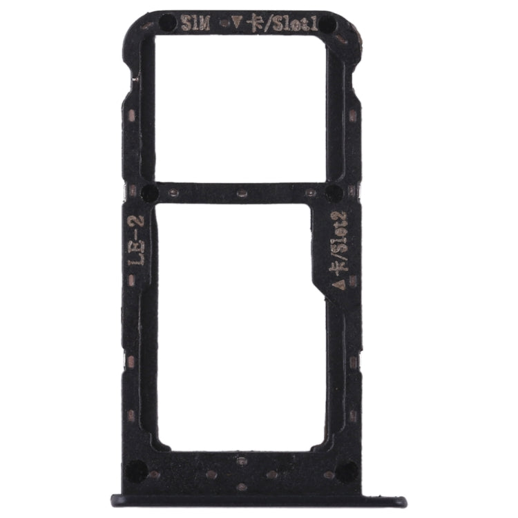 SIM Card Tray + SIM Card Tray / Micro SD Card for Huawei Honor 9 Lite(Black) - Card Tray by buy2fix | Online Shopping UK | buy2fix