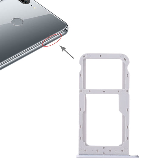 SIM Card Tray + SIM Card Tray / Micro SD Card for Huawei Honor 9 Lite(White) - Card Tray by buy2fix | Online Shopping UK | buy2fix