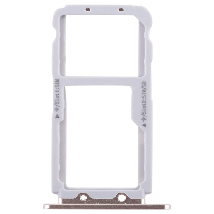SIM Card Tray + SIM Card Tray / Micro SD Card for Huawei Honor View 10 / V10(Gold) by buy2fix