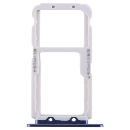 SIM Card Tray + SIM Card Tray / Micro SD Card for Huawei Honor View 10 / V10(Blue) by buy2fix