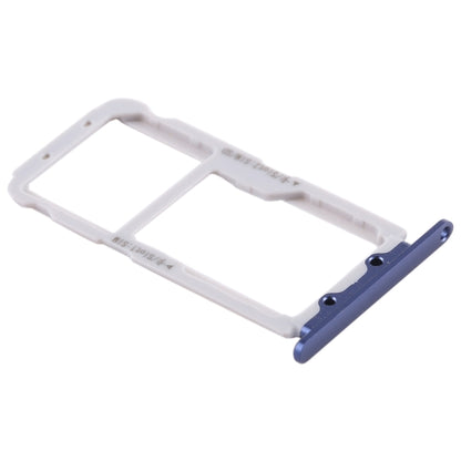 SIM Card Tray + SIM Card Tray / Micro SD Card for Huawei Honor View 10 / V10(Blue) by buy2fix