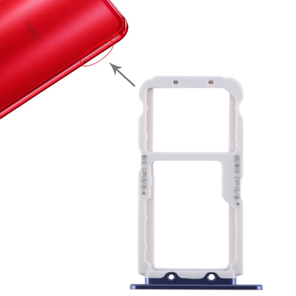 SIM Card Tray + SIM Card Tray / Micro SD Card for Huawei Honor View 10 / V10(Blue) by buy2fix