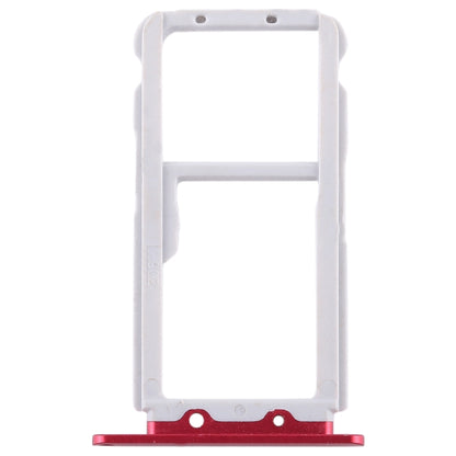 SIM Card Tray + SIM Card Tray / Micro SD Card for Huawei Honor View 10 / V10(Red) by buy2fix
