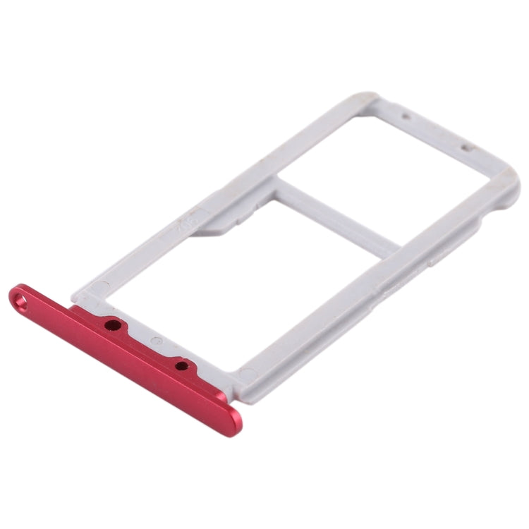 SIM Card Tray + SIM Card Tray / Micro SD Card for Huawei Honor View 10 / V10(Red) by buy2fix