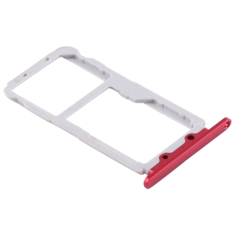 SIM Card Tray + SIM Card Tray / Micro SD Card for Huawei Honor View 10 / V10(Red) by buy2fix