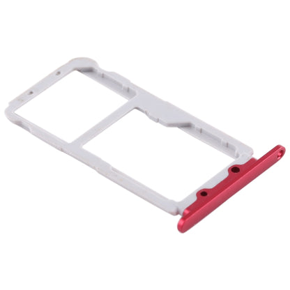 SIM Card Tray + SIM Card Tray / Micro SD Card for Huawei Honor View 10 / V10(Red) by buy2fix