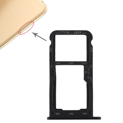 SIM Card Tray + SIM Card Tray / Micro SD Card for Huawei Enjoy 7 (Black) by buy2fix