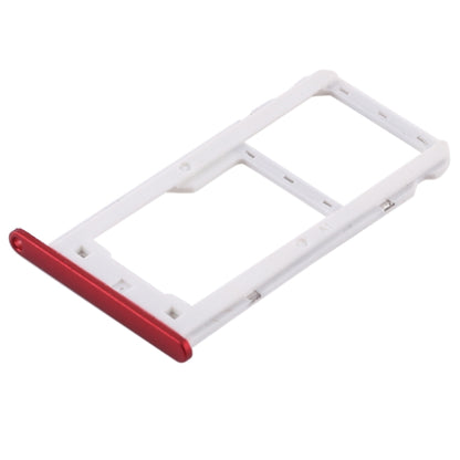 SIM Card Tray + SIM Card Tray / Micro SD Card for Huawei Enjoy 7 (Red) by buy2fix