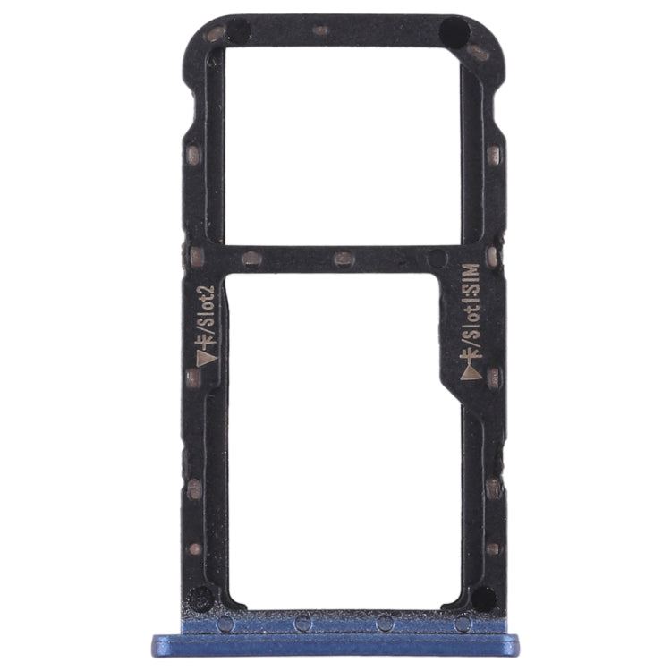 SIM Card Tray + SIM Card Tray / Micro SD Card for Huawei Maimang 6(Blue) by buy2fix