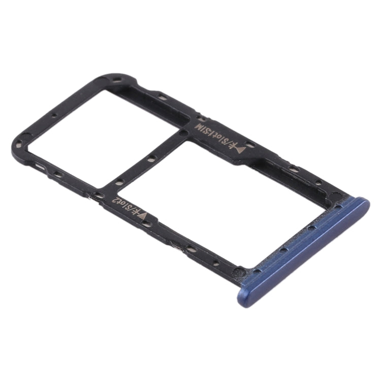 SIM Card Tray + SIM Card Tray / Micro SD Card for Huawei Maimang 6(Blue) by buy2fix