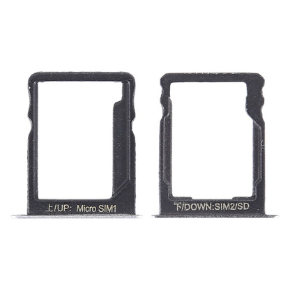 SIM Card Tray + SIM Card Tray / Micro SD Card for Huawei Enjoy 5s (Silver) by buy2fix