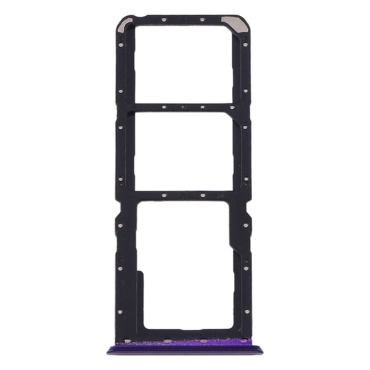For OPPO Realme 5 Pro / Q SIM Card Tray + SIM Card Tray + Micro SD Card Tray (Purple) - Card Tray by buy2fix | Online Shopping UK | buy2fix