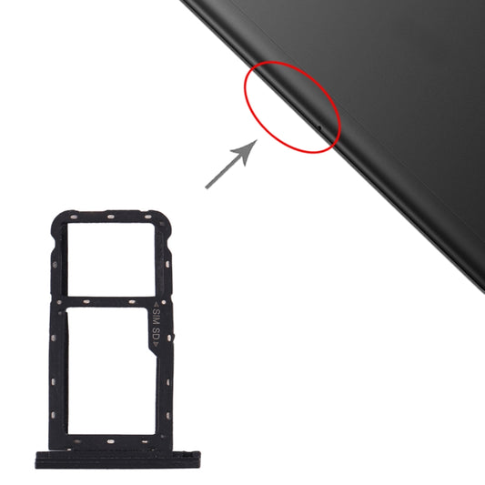 SIM Card Tray + Micro SD Card Tray for Huawei Honor Pad 5 10.1 AGS2-AL00HN (Black) - Card Tray by buy2fix | Online Shopping UK | buy2fix