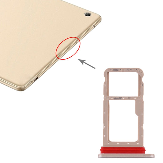 SIM Card Tray + Micro SD Card Tray for Huawei Honor Waterplay (Gold) - Card Tray by buy2fix | Online Shopping UK | buy2fix