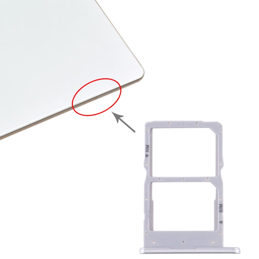 SIM Card Tray + NM Card Tray for Huawei Matepad Pro (Silver) - Huawei Spare Parts by buy2fix | Online Shopping UK | buy2fix