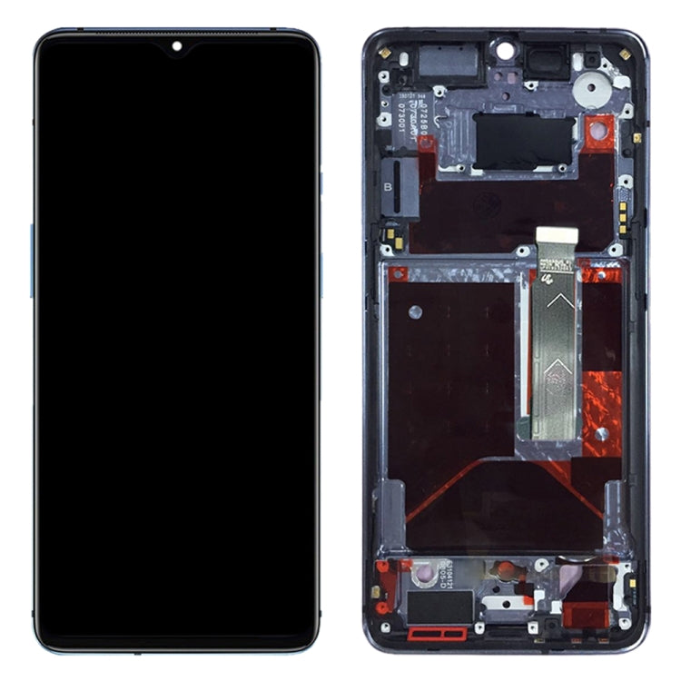 For OnePlus 7T HD1901 HD1903 HD1900 HD1905 Digitizer Full Assembly with Frame OEM LCD Screen (Baby Blue) - LCD Screen by buy2fix | Online Shopping UK | buy2fix